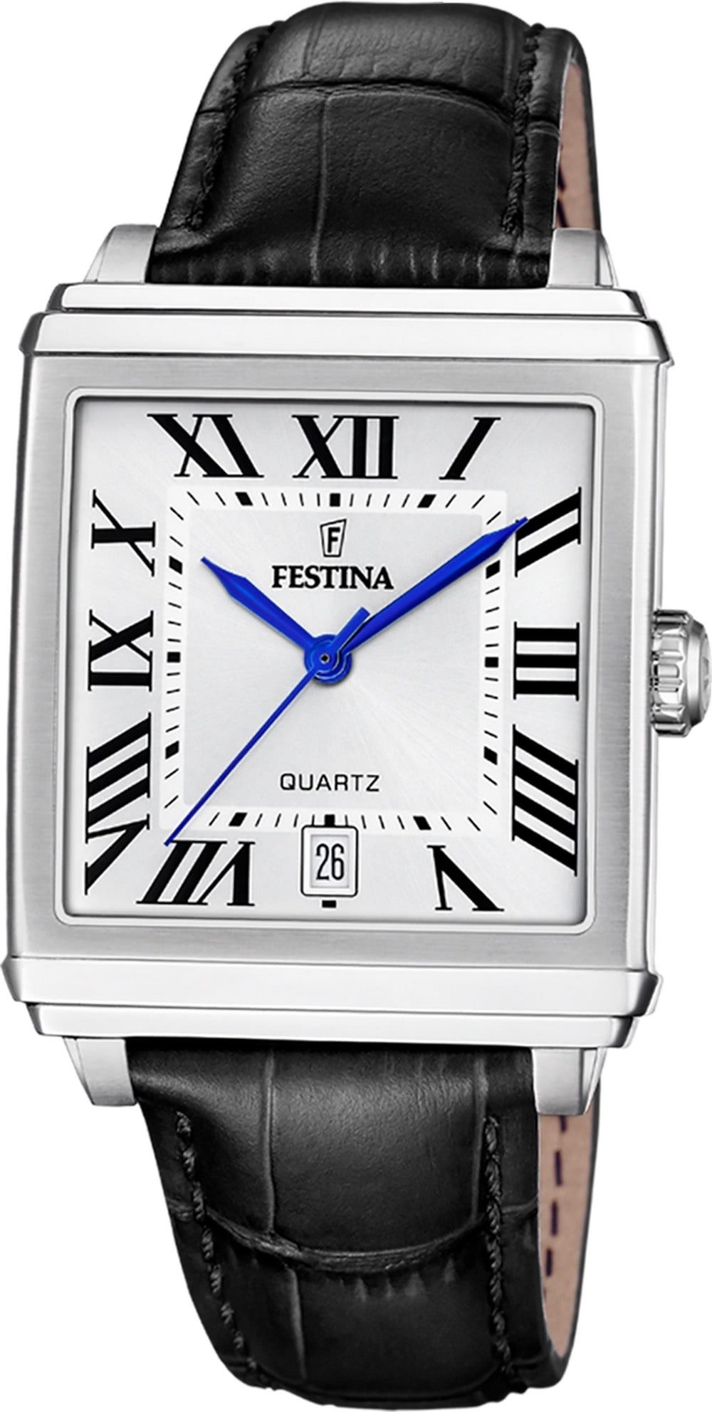 Festina Quarzuhr Festina Herrenuhr Leder schwarz günstig online kaufen