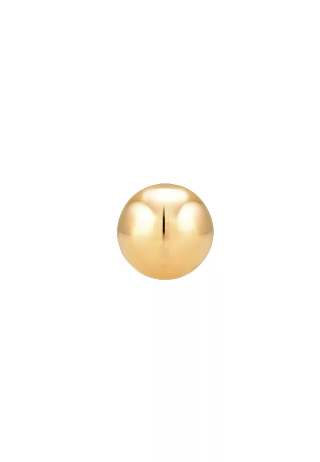 Elli Premium Single-Ohrstecker "Single Ohrstecker Kugel Ball 375 Gelbgold" günstig online kaufen
