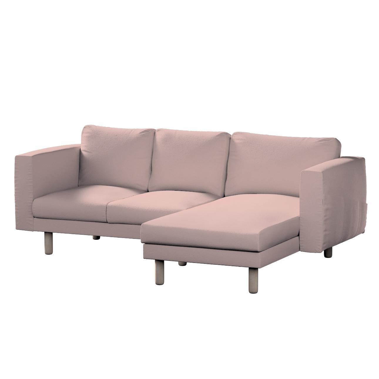 Bezug für Norsborg 3-Sitzer Sofa mit Recamiere, rosa, Norsborg Bezug für 3- günstig online kaufen