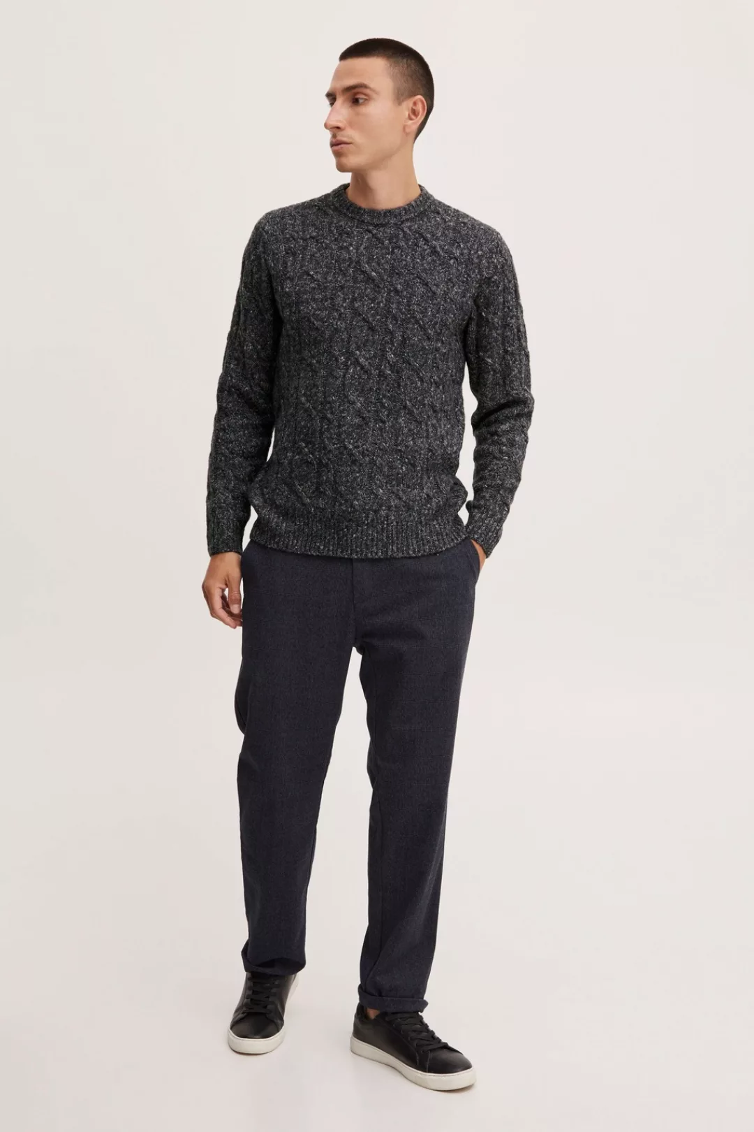 Casual Friday Strickpullover Karl 0044 crew neck cable knit 20504501 günstig online kaufen