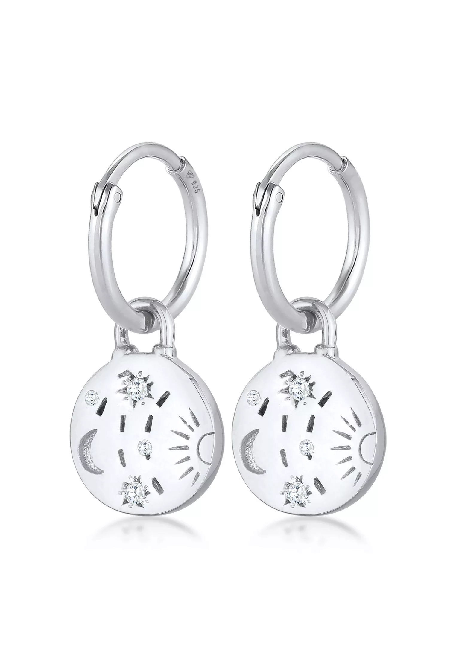 Elli Paar Creolen "Creolen Sonne Mond 925 Silber" günstig online kaufen