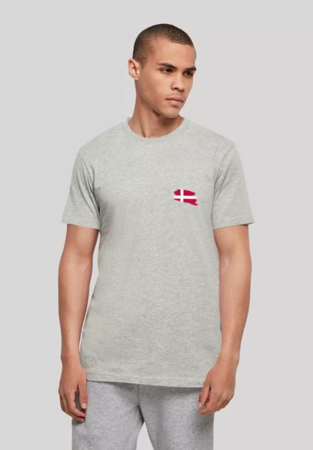 F4NT4STIC T-Shirt Dänemark Flagge Denmark Print günstig online kaufen