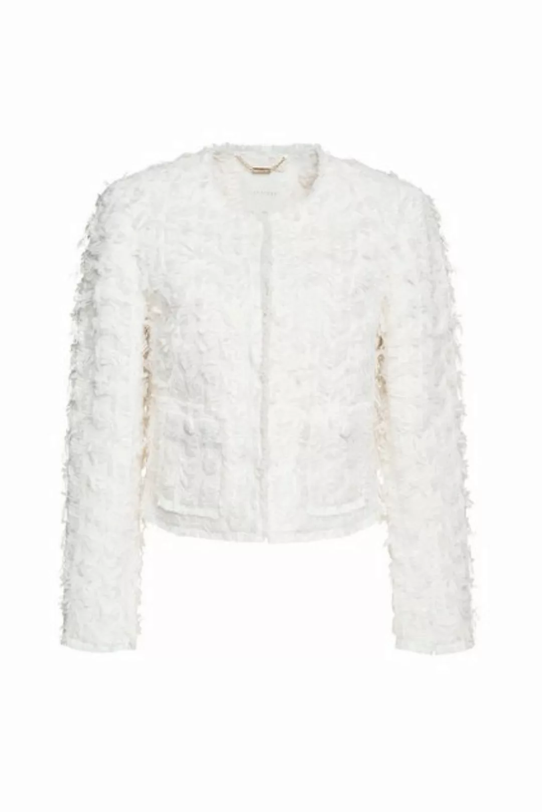 Rich & Royal Jackenblazer Boxy tweed jacket, pearl white günstig online kaufen