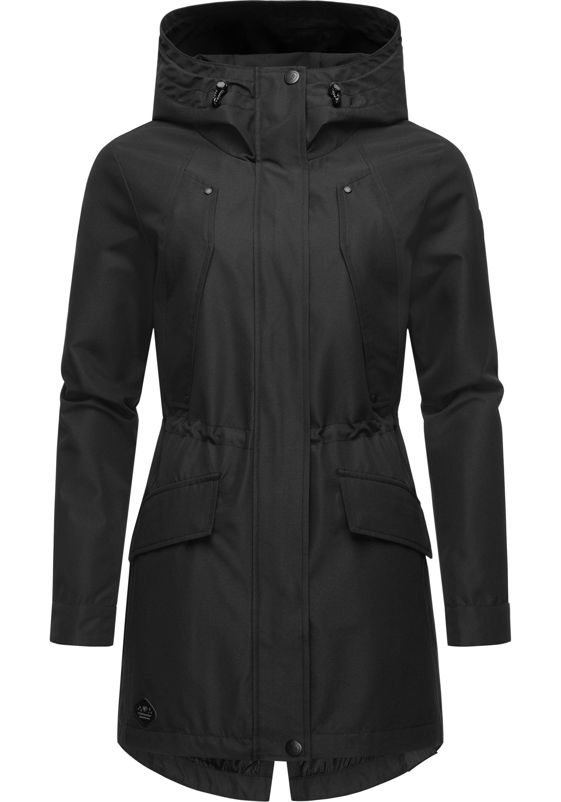 Ragwear Regenmantel "Begonia", Wasserdichter Damen Übergangsmantel mit groß günstig online kaufen