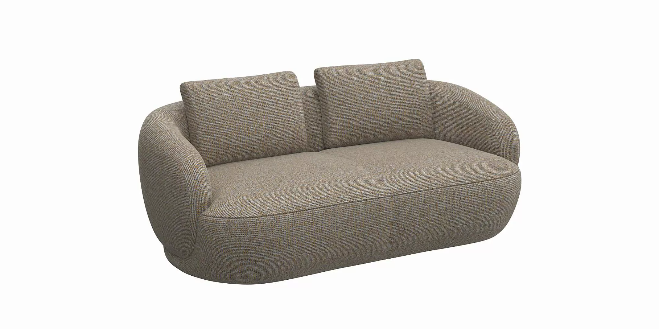 FLEXLUX 2,5-Sitzer »Torino, rund, Couch, Loveseat,«, Modernes, organisches günstig online kaufen