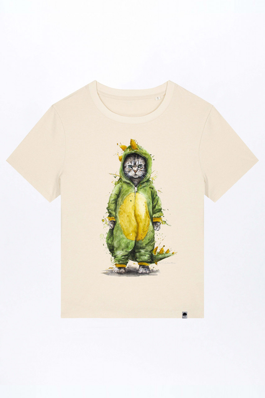 Cat Fight Damen T-Shirt aus Bio Baumwolle günstig online kaufen