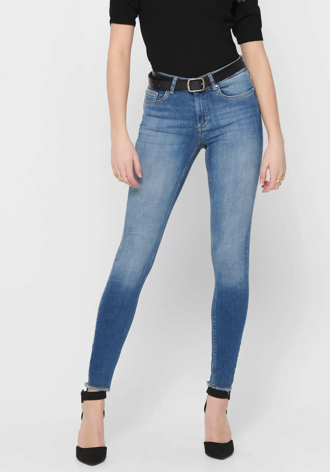 ONLY Ankle-Jeans "BLUSH", ausgefranste Säume günstig online kaufen