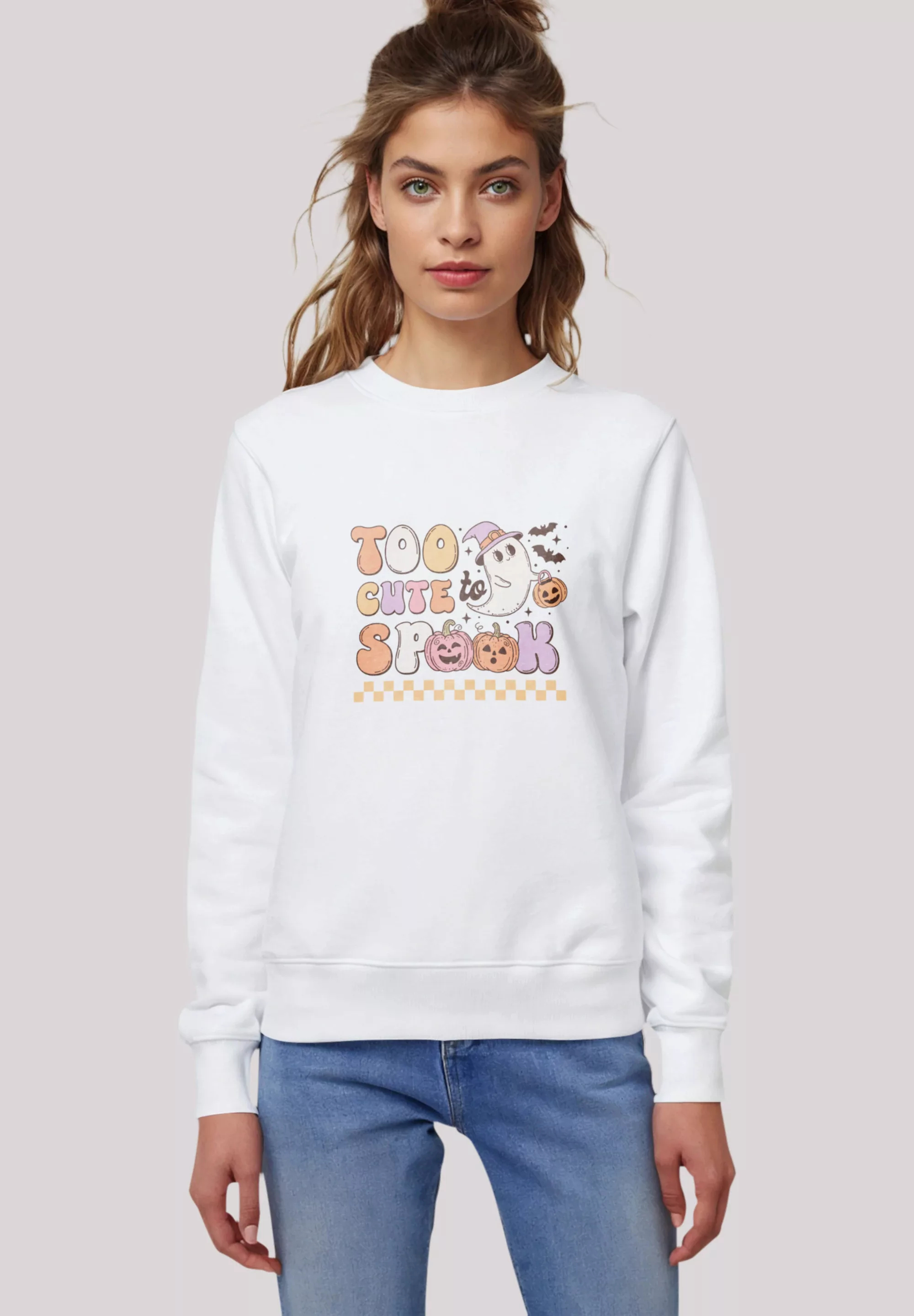 F4NT4STIC Sweatshirt "Retro Halloween Too Cute To Spook", Premium Qualität günstig online kaufen