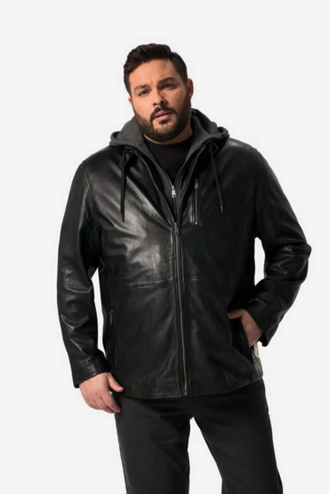 Men Plus Lederjacke Men+ Lederjacke Leder Lammnappa bis Gr. 84/86 günstig online kaufen