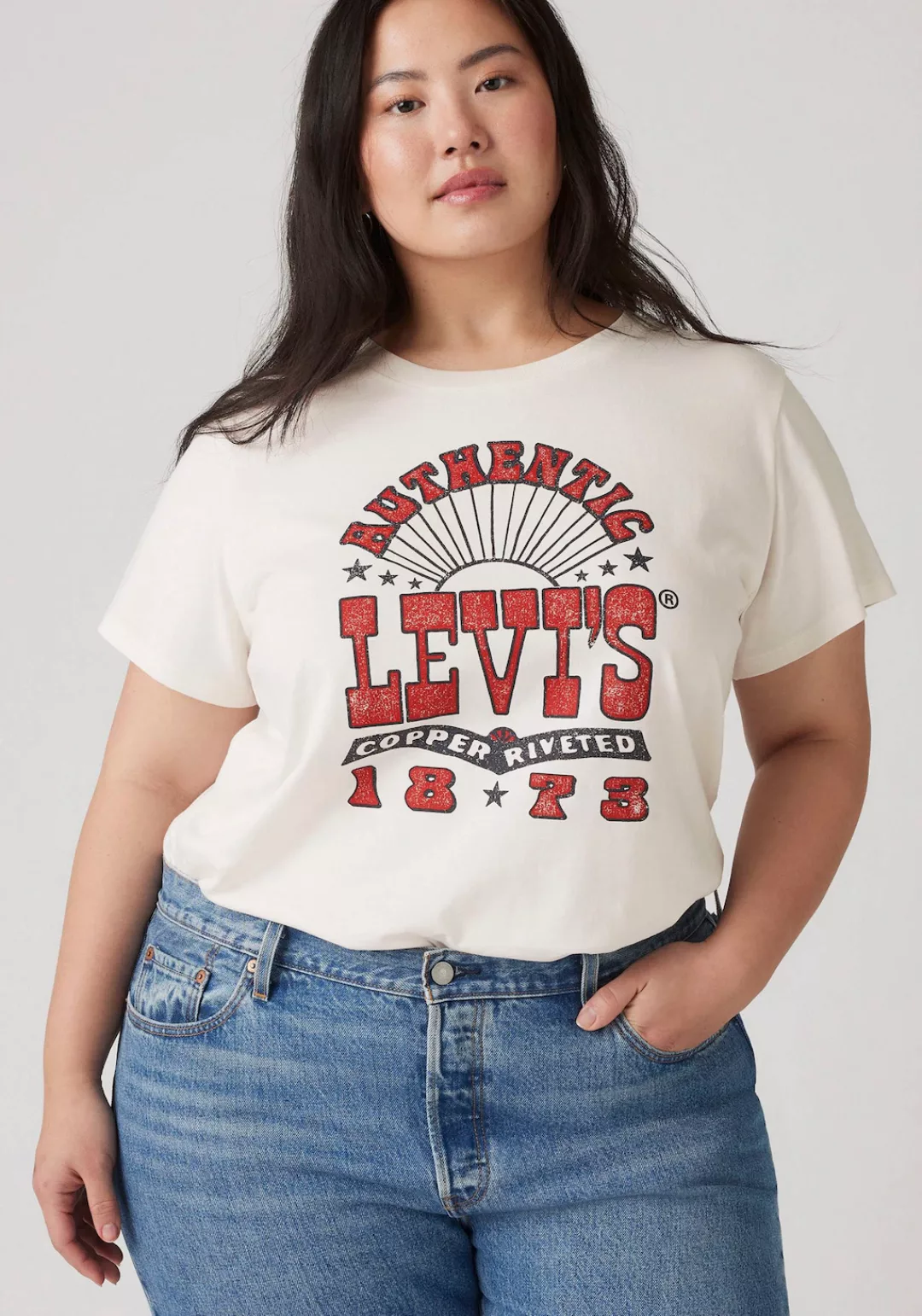 Levis Plus T-Shirt "PL PERFECT TEE", mit Logodruck günstig online kaufen