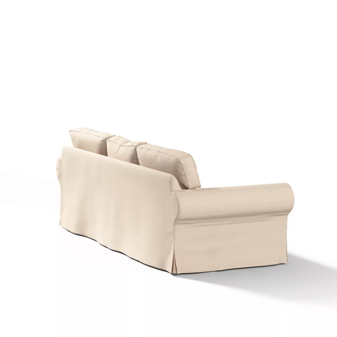 Bezug für Ektorp 3-Sitzer Sofa nicht ausklappbar, beige, Sofabezug für Ekto günstig online kaufen