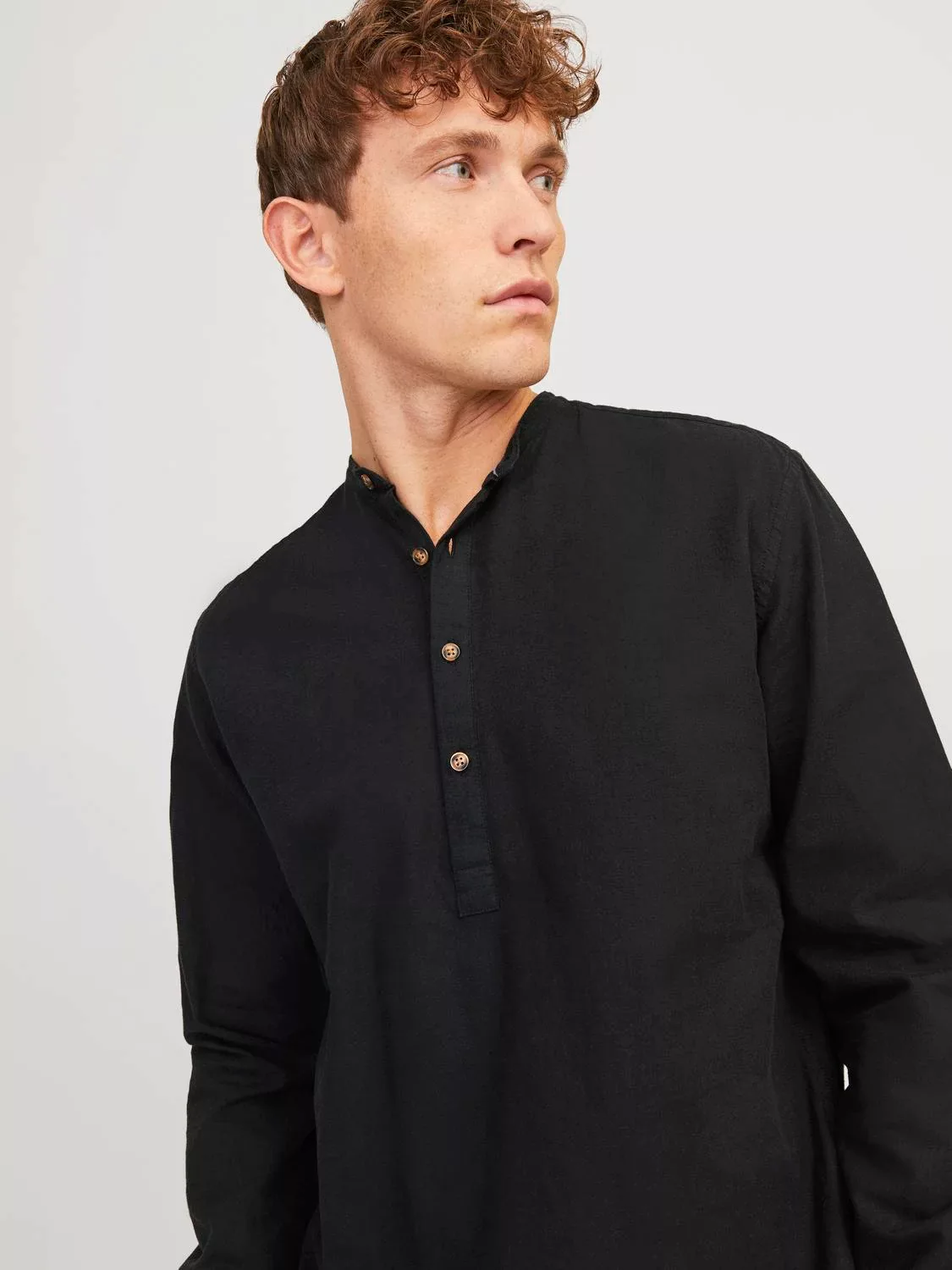 Jack & Jones Langarmhemd JJESUMMER TUNIC LINEN BLEND SHIRT LS SN günstig online kaufen