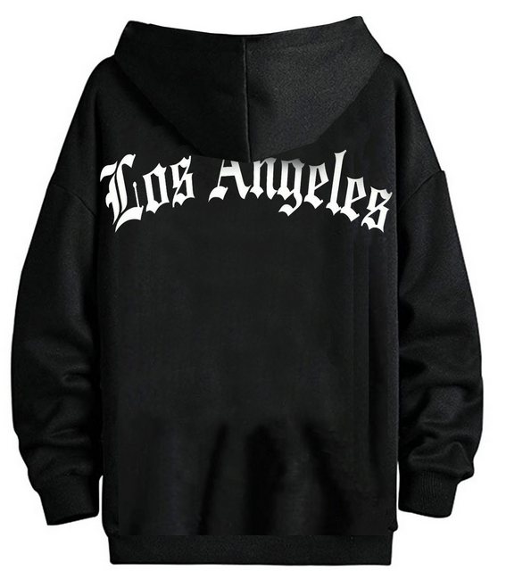 RMK Kapuzenpullover Herren Hoodie Pullover Langarmshirt Oversize Los Angele günstig online kaufen