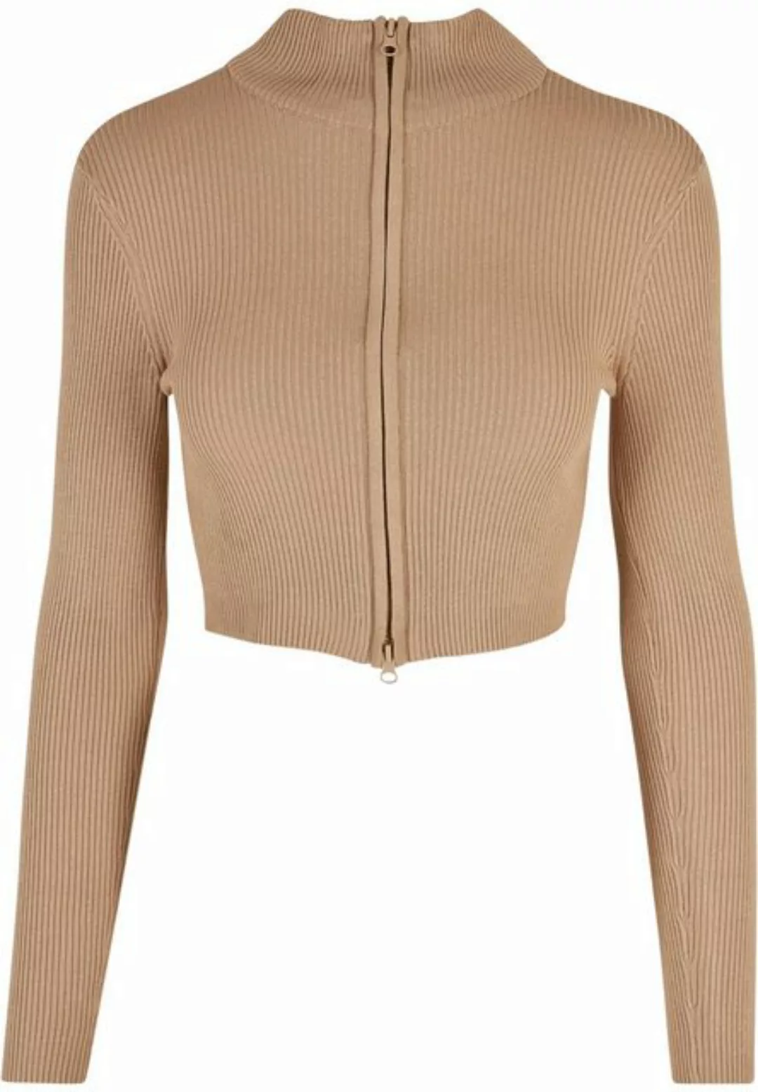 URBAN CLASSICS Cardigan "Damen Ladies Cropped Rib Knit Zip Cardigan", (1 tl günstig online kaufen