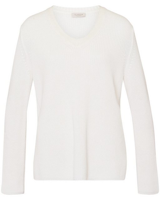 Clarina Strickpullover V-Pullover günstig online kaufen