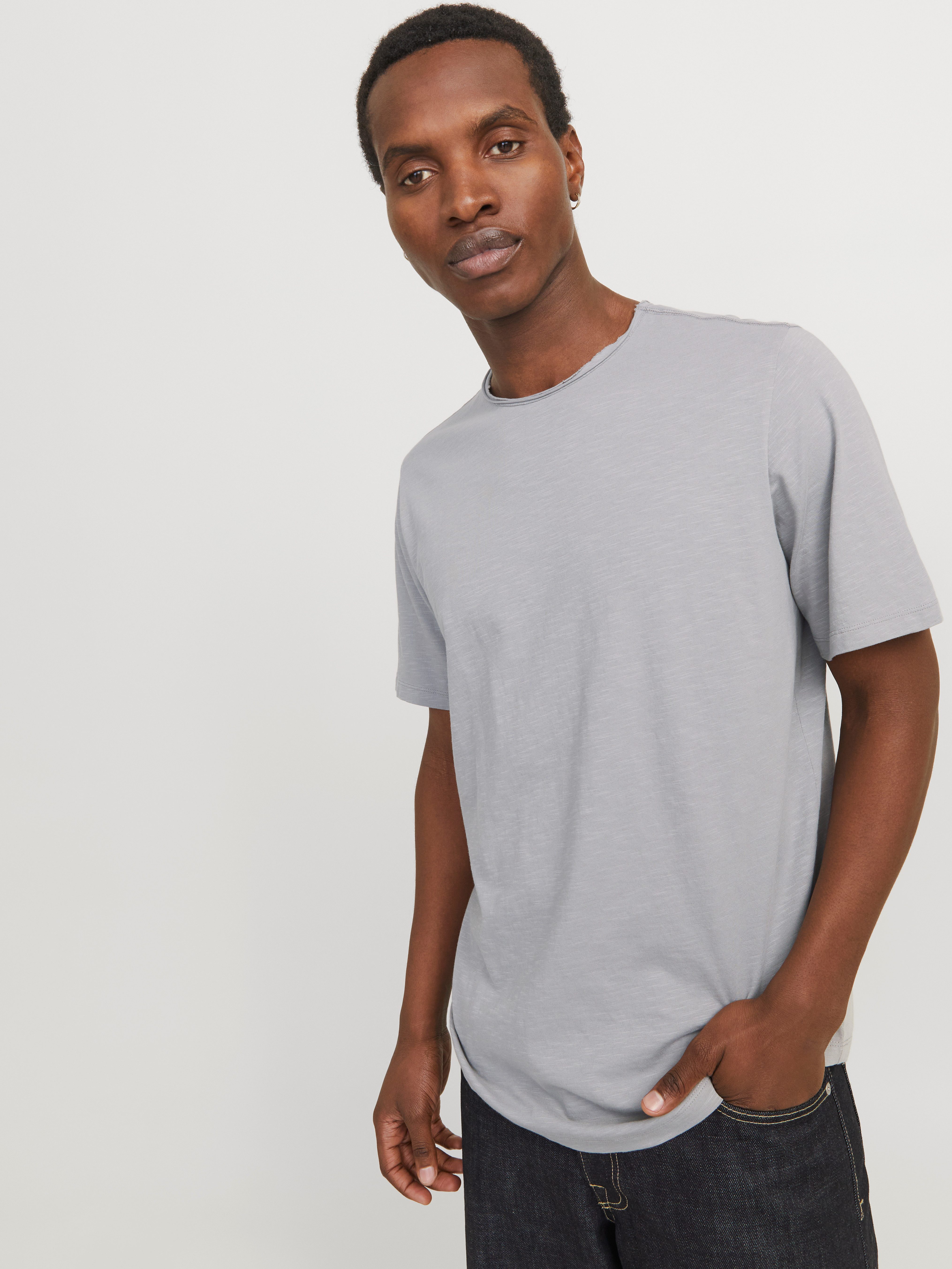 Jack & Jones Rundhalsshirt "JJEBASHER TEE O-NECK SS NOOS", mit Rundhalsauss günstig online kaufen
