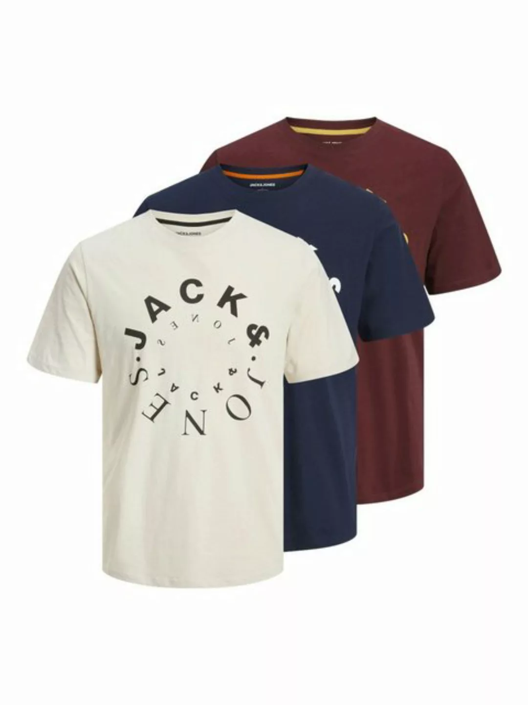 Jack & Jones T-Shirt WARRIOR (3-tlg) günstig online kaufen