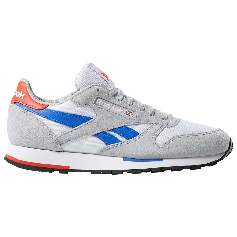 Reebok Classics Leather Mu Sportschuhe EU 35 White / Grey / Cobalt / Orange günstig online kaufen