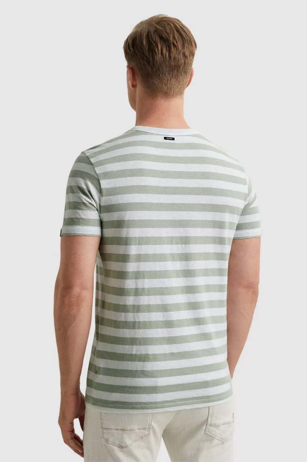 Vanguard T-Shirt Streifen Grün - Größe XXL günstig online kaufen