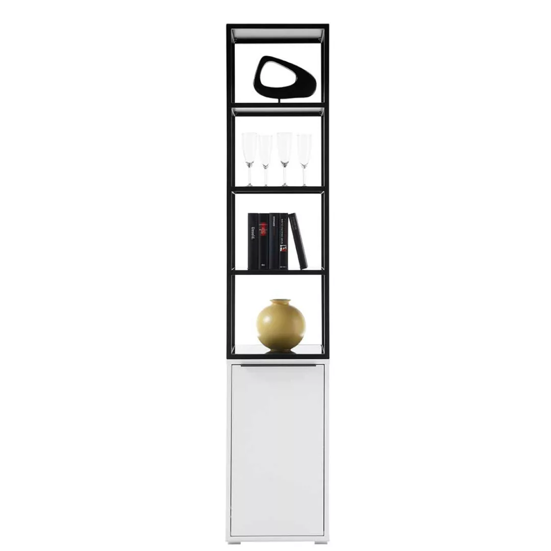 Wohnzimmer Regal in Schwarz und Weiß 40 cm breit günstig online kaufen