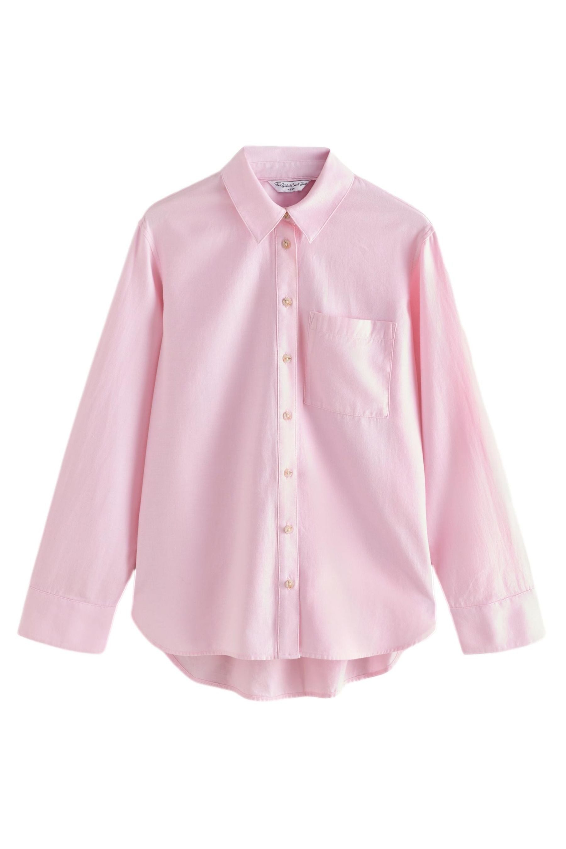 Next Langarmhemd Relaxed Langarm-Hemd 100 % Baumwolle günstig online kaufen