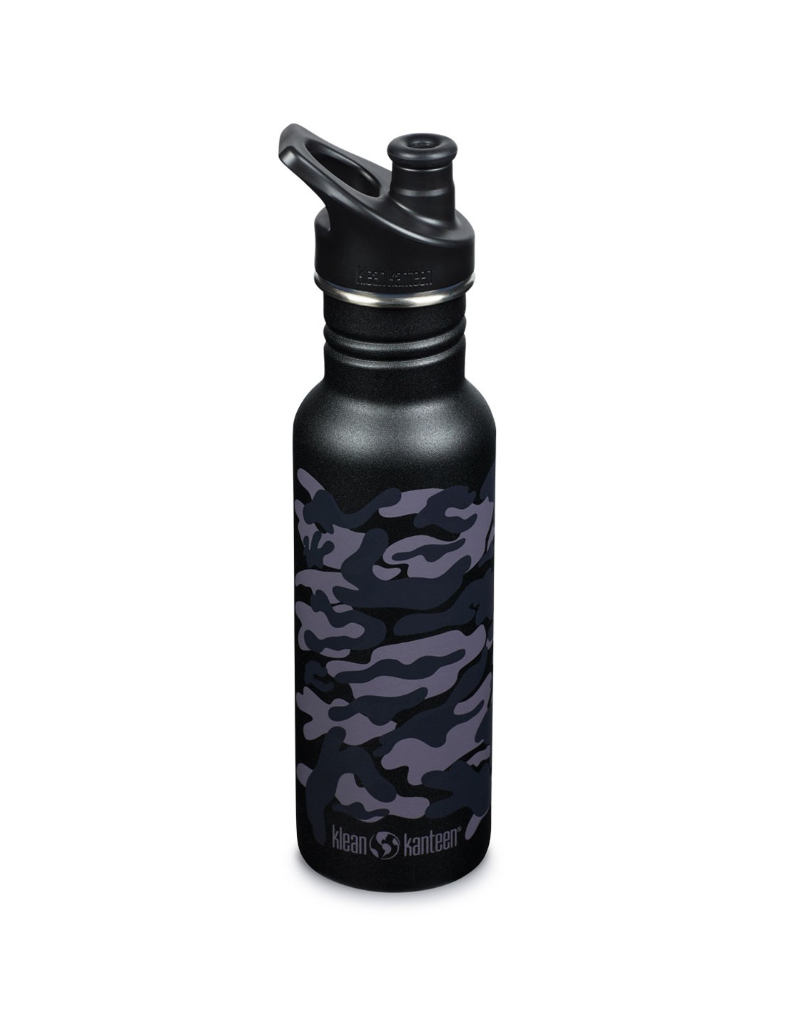 Klean Kanteen Edelstahl Trinkflasche Classic 532ml Sport Cap, black camo Tr günstig online kaufen