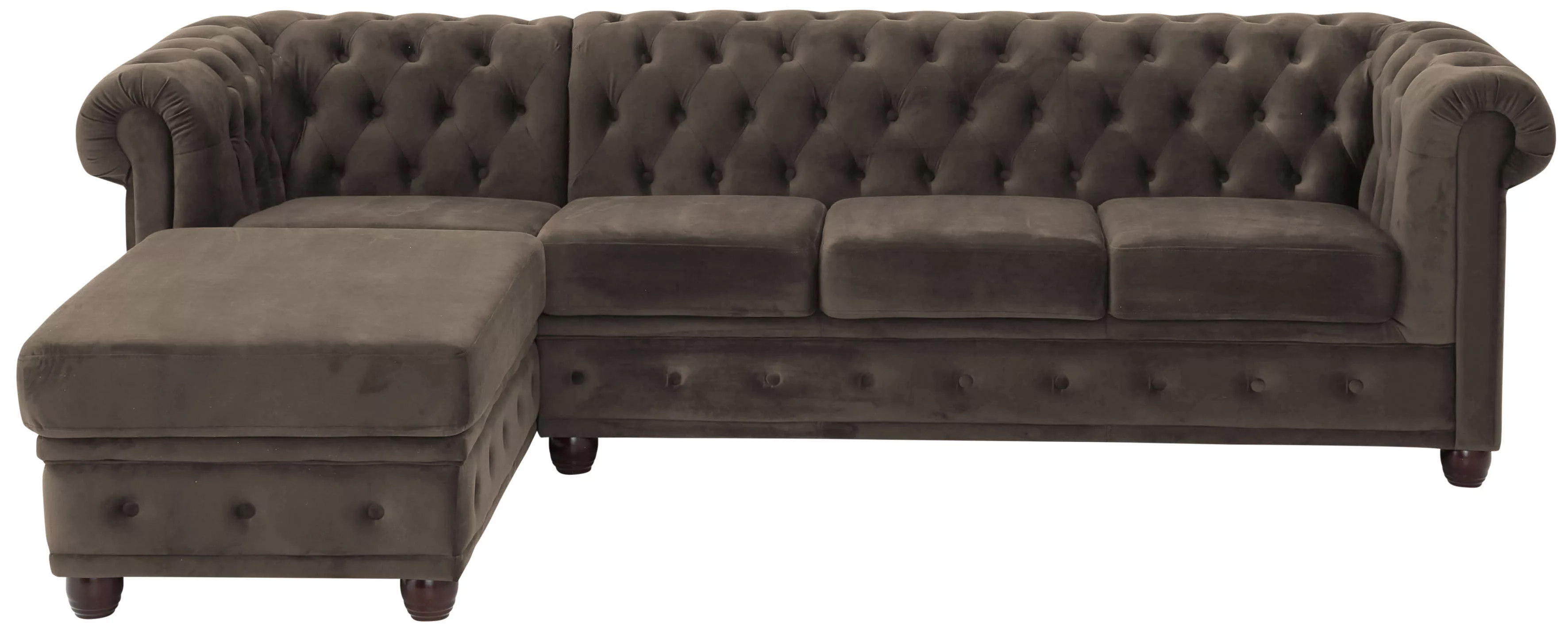 Home affaire Chesterfield-Sofa "New Castle L-Form", hochwertige Knopfheftun günstig online kaufen