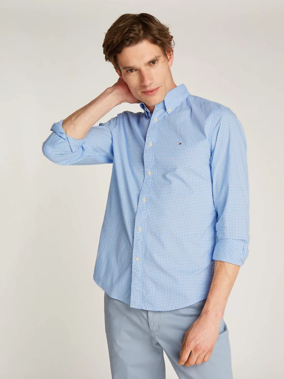 Tommy Hilfiger Businesshemd "FLEX POPLIN GINGHAM RF SHIRT", mit Karomuster günstig online kaufen