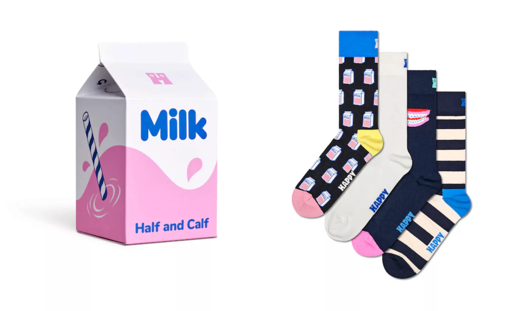Happy Socks Langsocken, (Box, 4er-Pack), mit unterschiedlichen Motiven günstig online kaufen