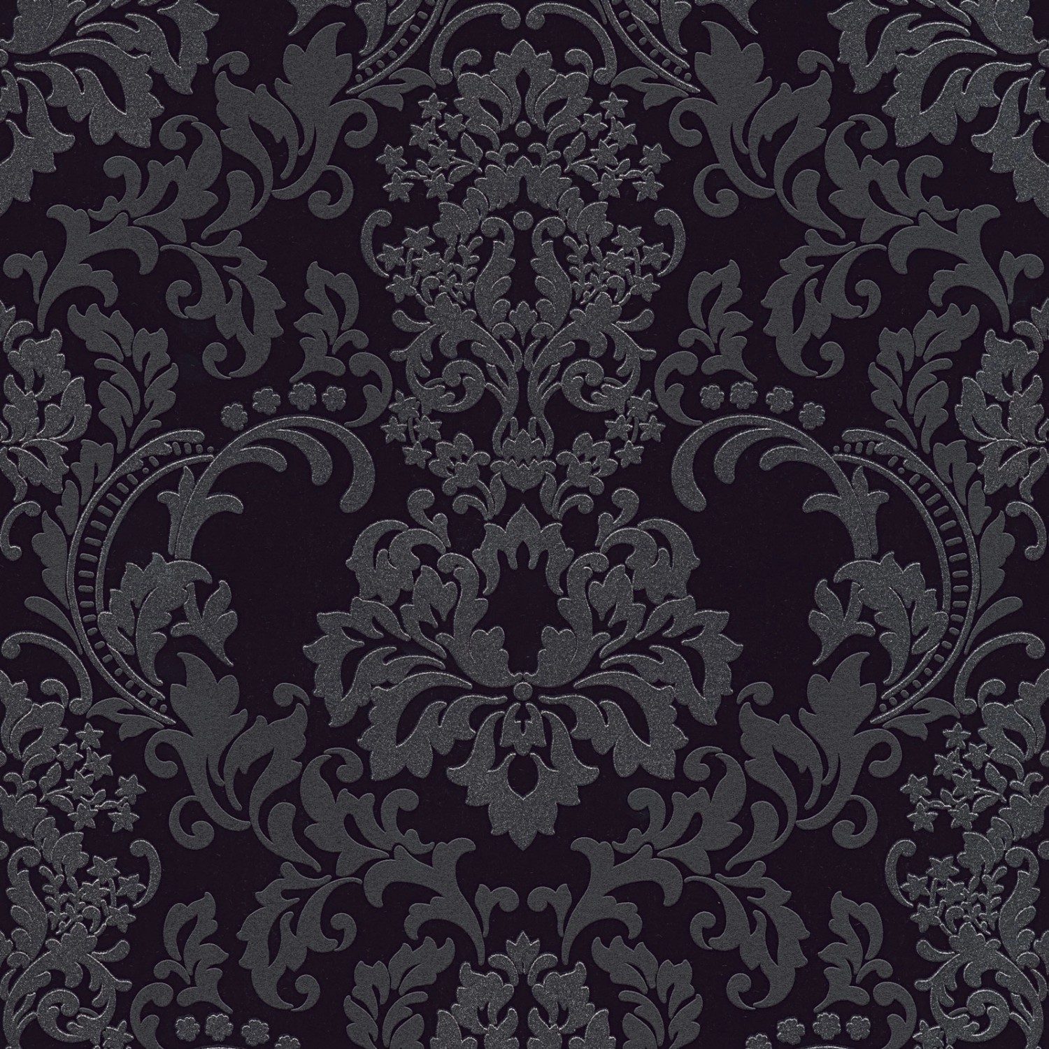 Bricoflor Neobarock Tapete in Grau und Schwarz Ornament Tapete im Eleganten günstig online kaufen