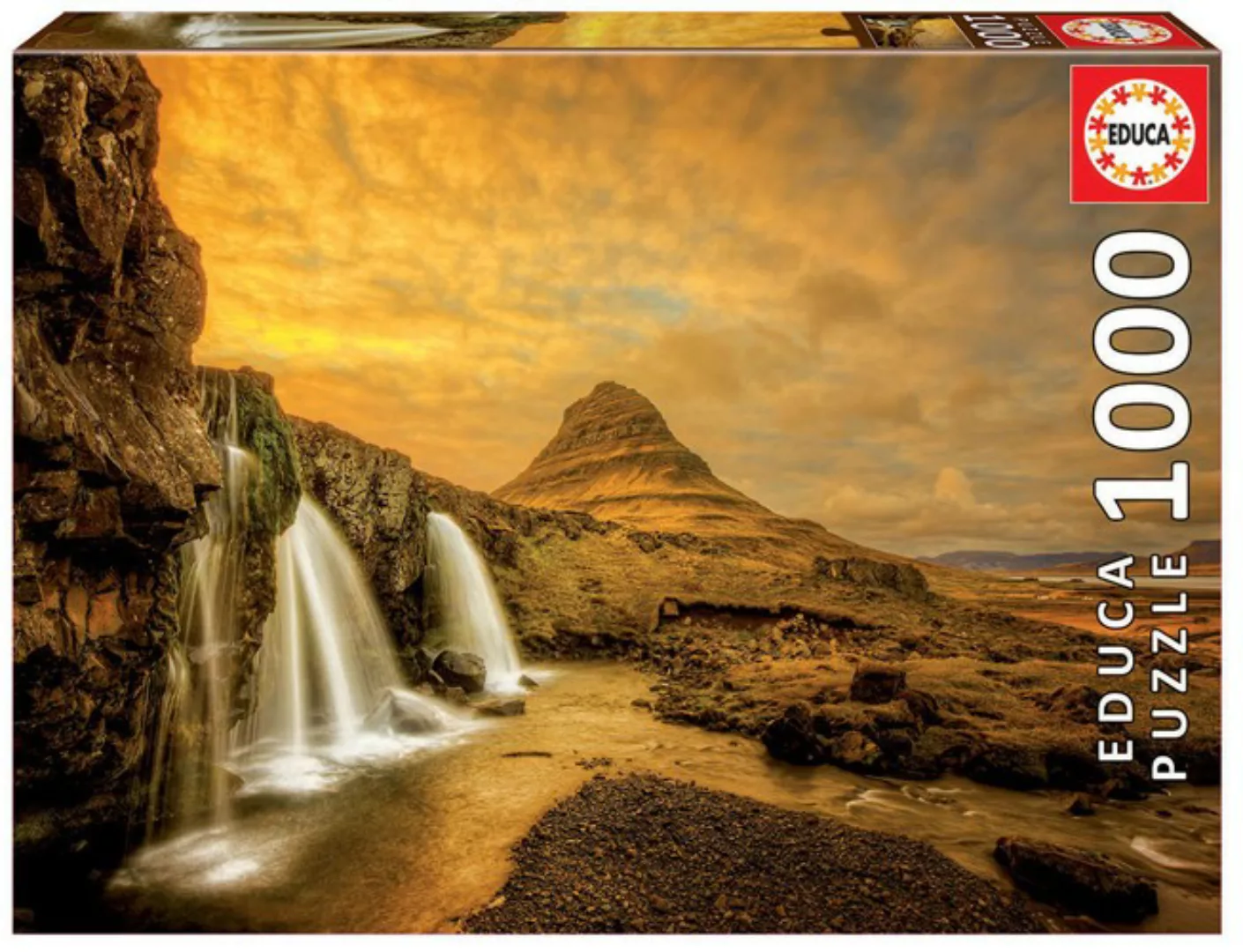 Educa Puzzle 9217971 - Kirkjufellsfoss Waterfall - 1000 Teile Puzzle günstig online kaufen