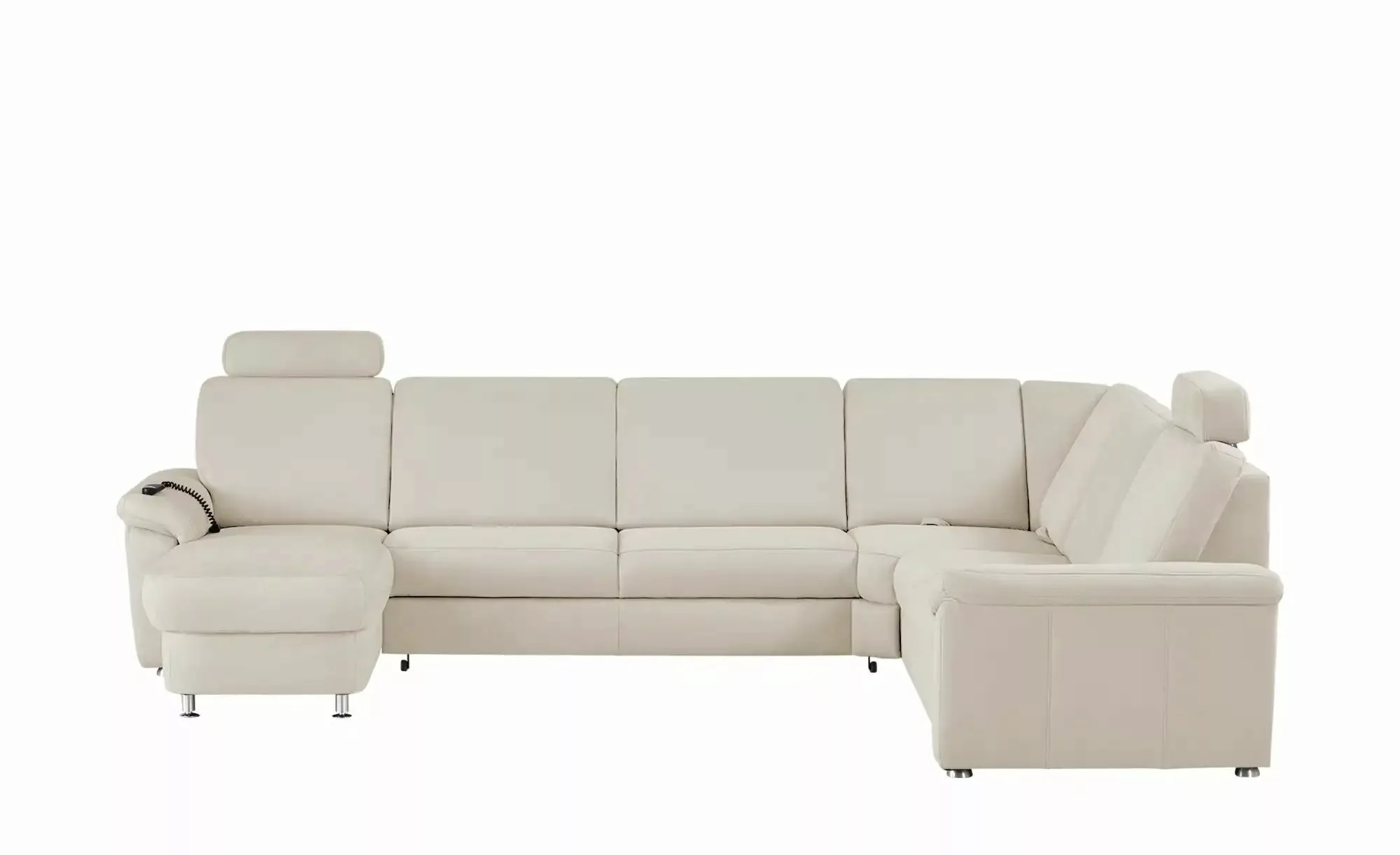 meinSofa Wohnlandschaft Mikrofaser Rita ¦ creme ¦ Maße (cm): B: 330 H: 91 T günstig online kaufen