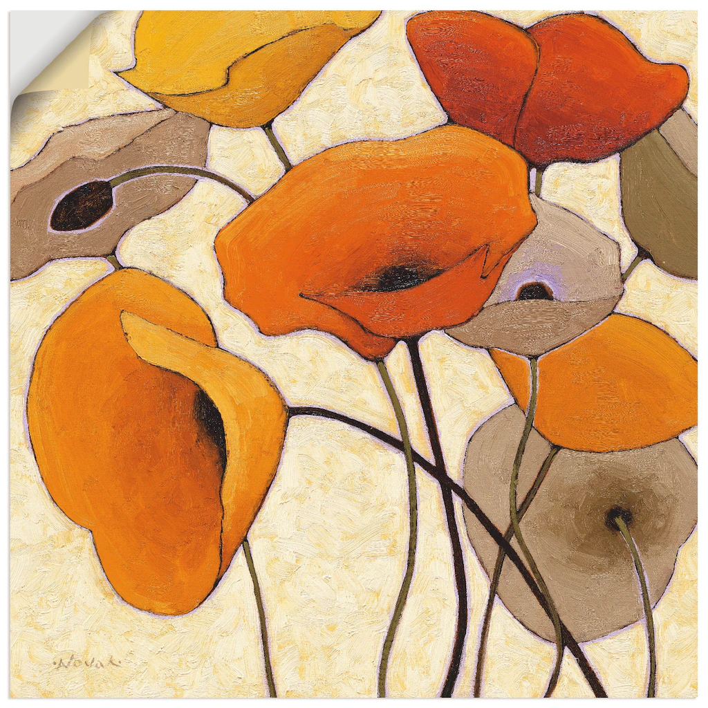 Artland Wandbild "Kürbismohn III", Blumen, (1 St.), als Leinwandbild, Wanda günstig online kaufen