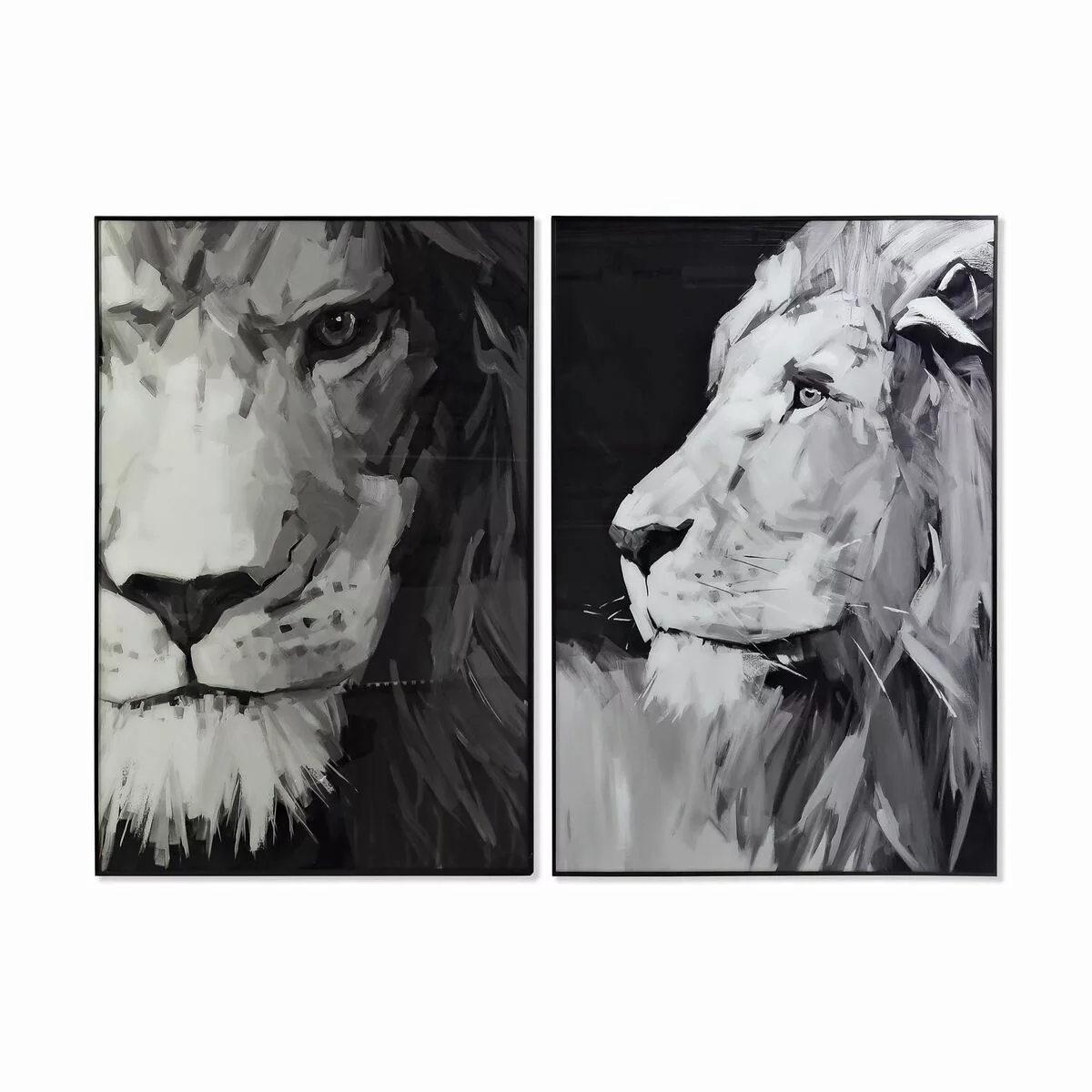 Bild Dkd Home Decor Löwe Kolonial (80 X 4 X 120 Cm) (2 Stück) günstig online kaufen