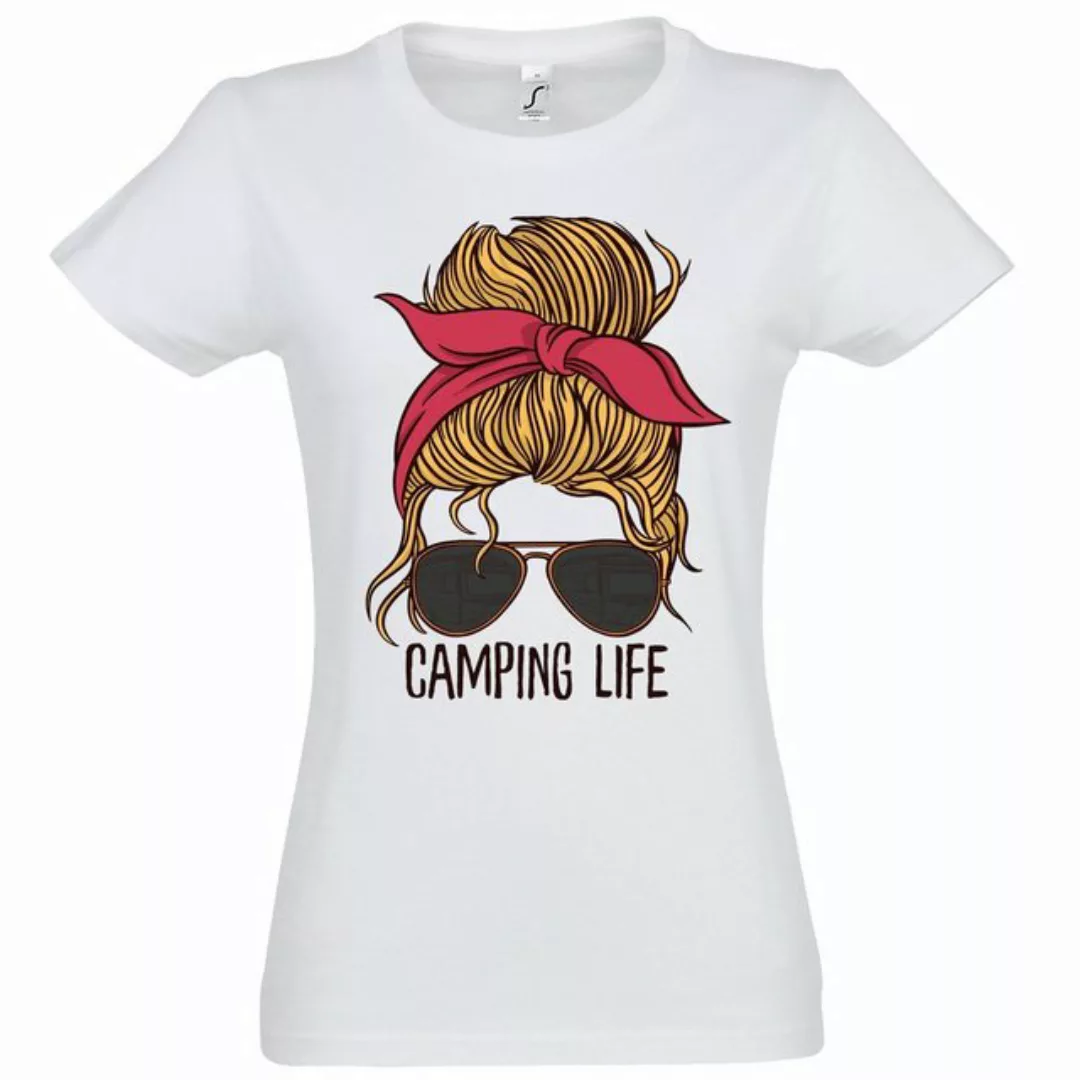 Youth Designz T-Shirt Camping Life Damen Shirt mit trendigem Frontprint günstig online kaufen
