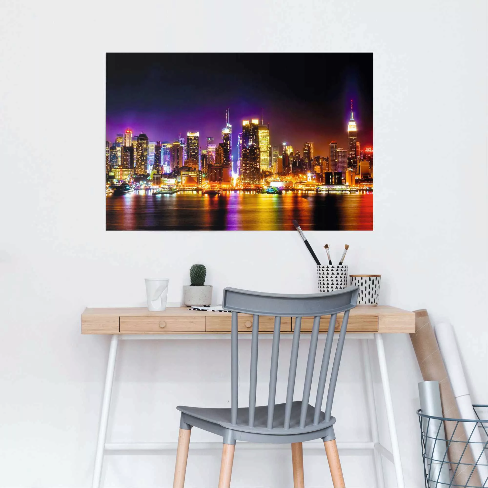 Reinders Poster "Manhattan Skyline Reflektionen", (1 St.) günstig online kaufen