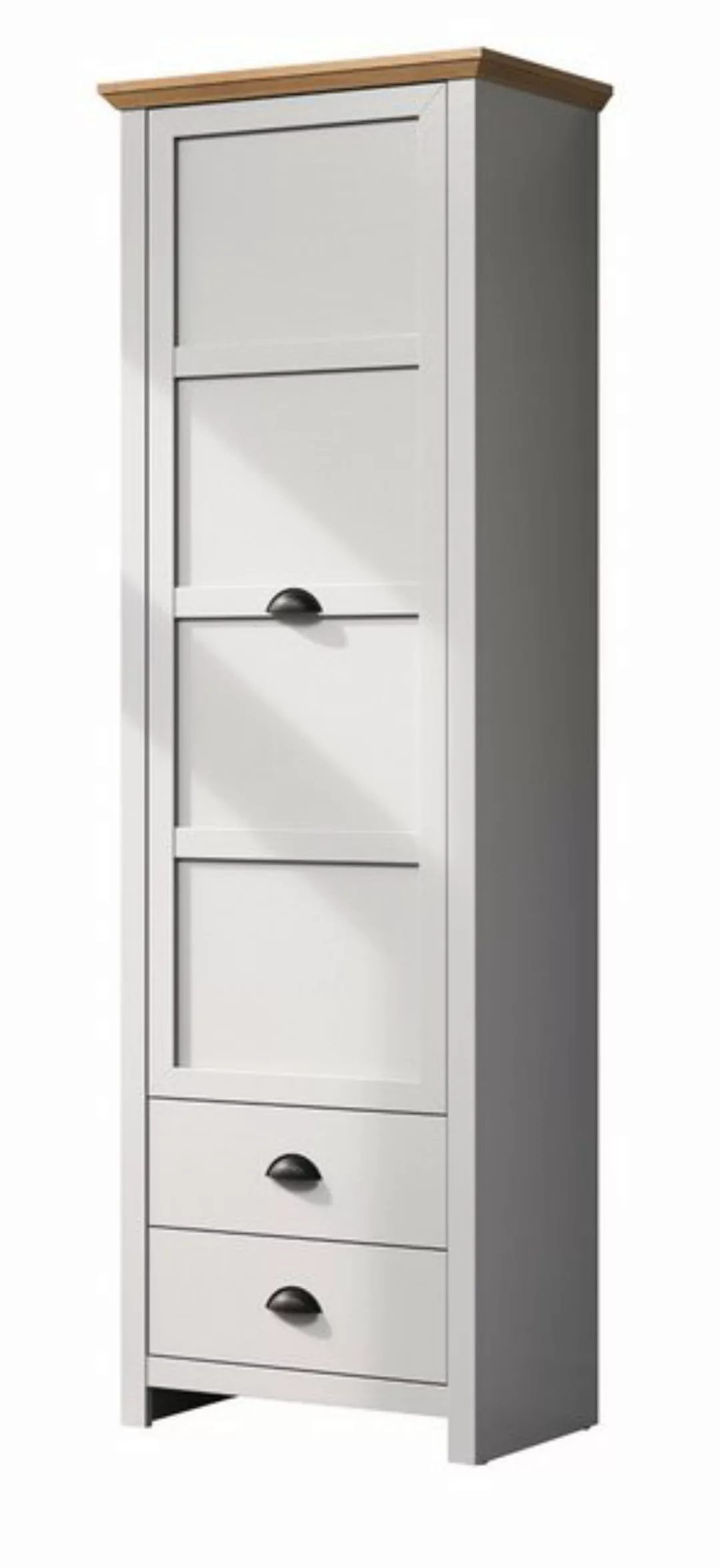 trendteam Garderobenschrank Landside (in hellgrau mit Artisan Eiche, 65 x 2 günstig online kaufen