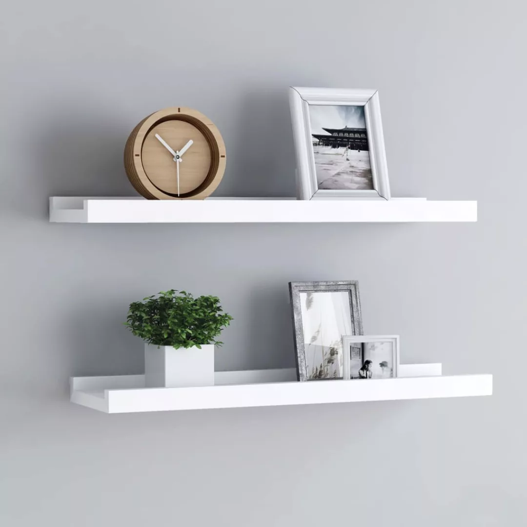 Bilderleisten 2 Stk. Weiß 60x9x3 Cm Mdf günstig online kaufen