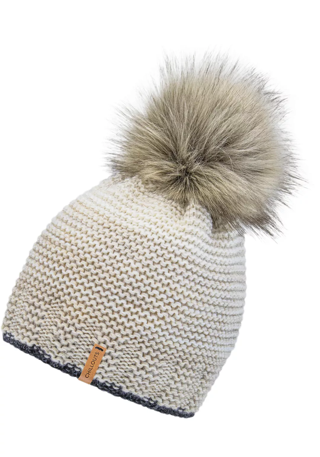 chillouts Bommelmütze "Klara Hat", mit abnehmbarem Kunstfell-Bommel günstig online kaufen