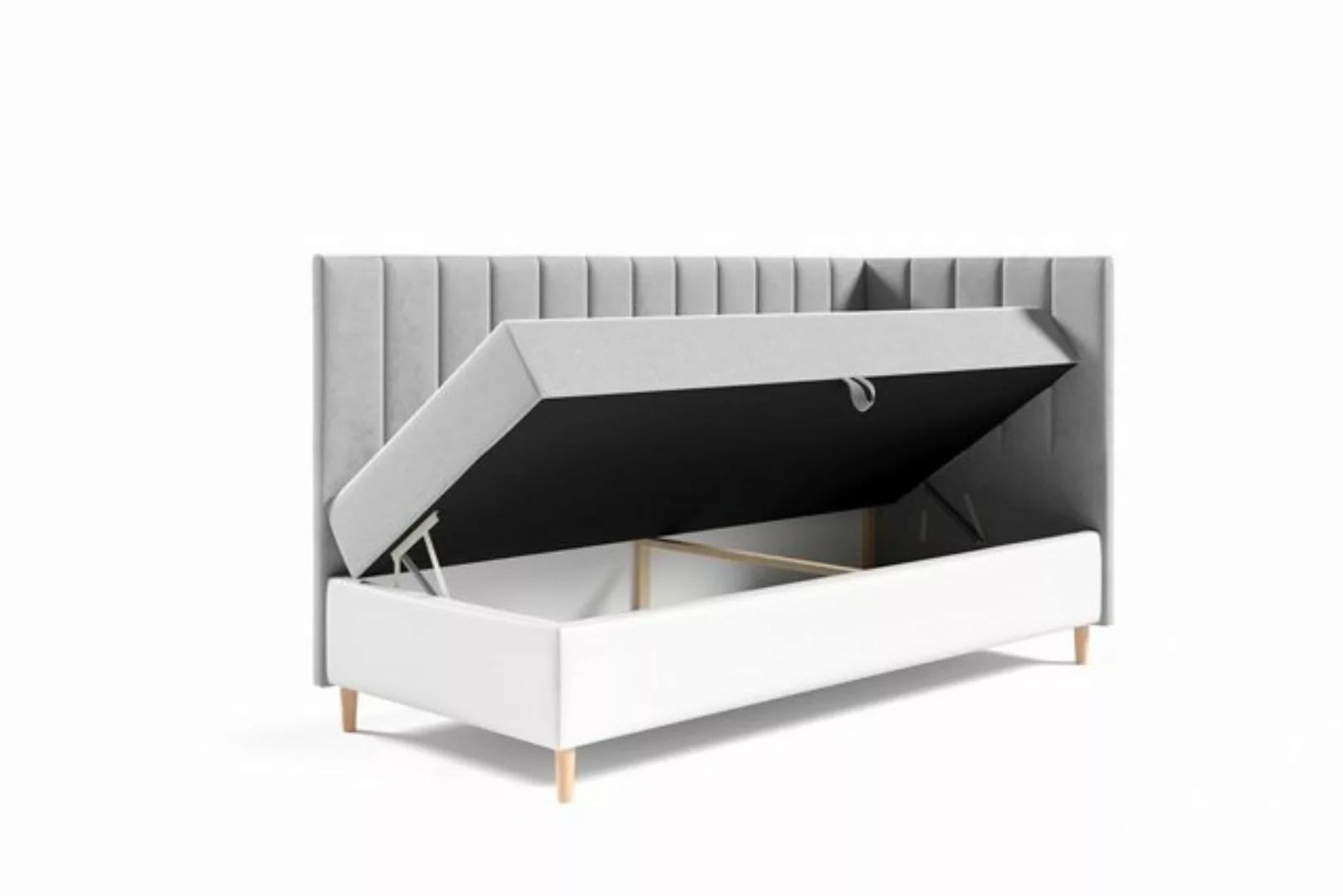 Fun Möbel Boxspringbett Boxspringbett Gästebett Kinderbett HELVI Nr.3 (inkl günstig online kaufen