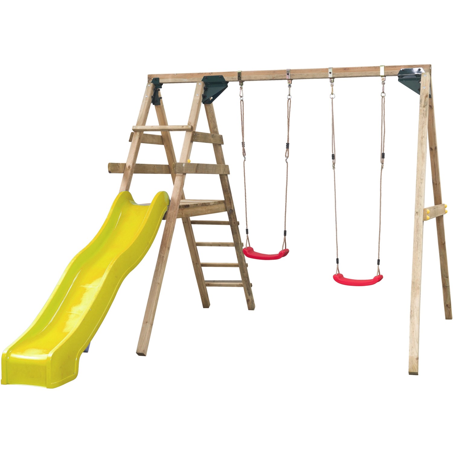 SwingKing Doppelschaukel Celina Gelb 330 cm x 280 cm x 245 cm günstig online kaufen