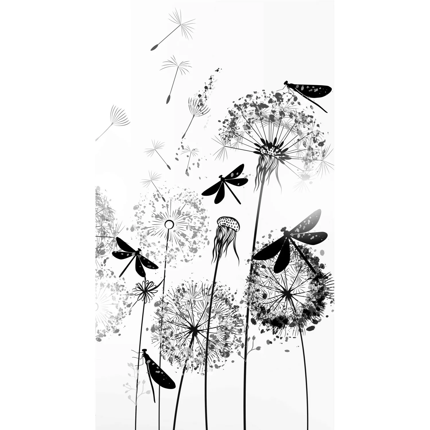 Erismann Digitaltapete Zooom Spring Meadow 270 cm x 150 cm Grau günstig online kaufen