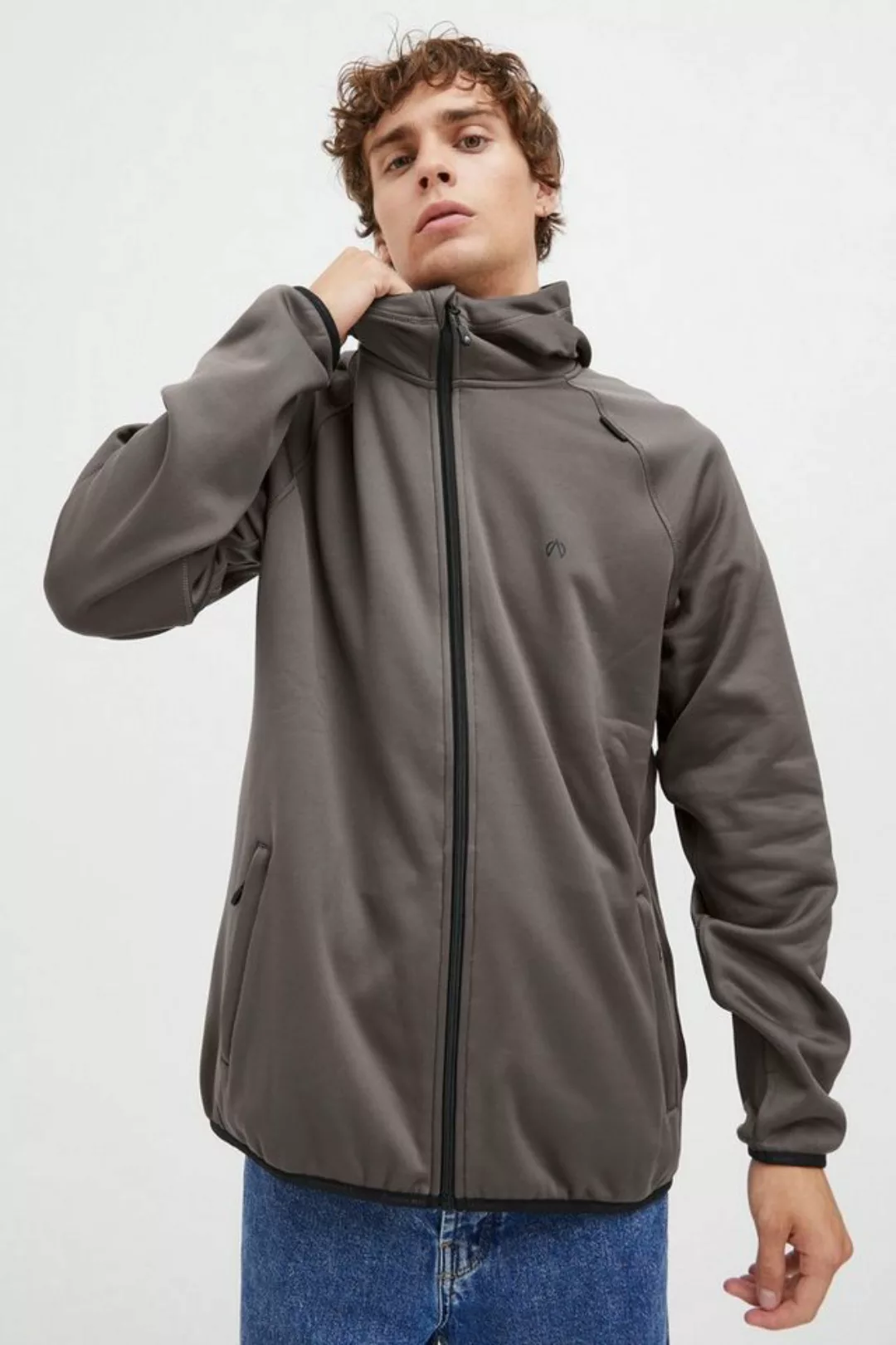 North Bend Fleecejacke NBBartos M Atmungsaktive Fleecejacke mit Kapuze günstig online kaufen