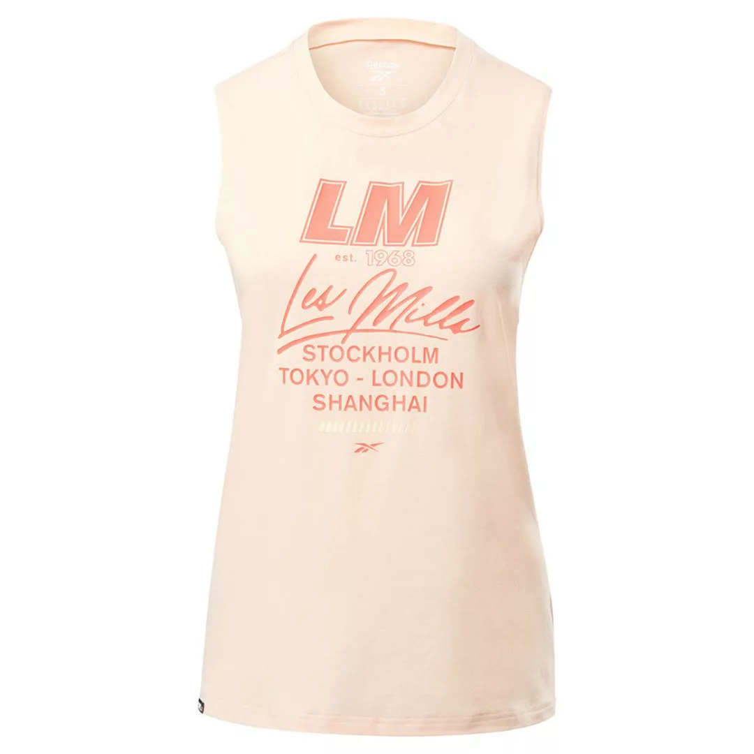 Reebok Les Mills® Muscle Ärmelloses T-shirt M Aura Orange günstig online kaufen