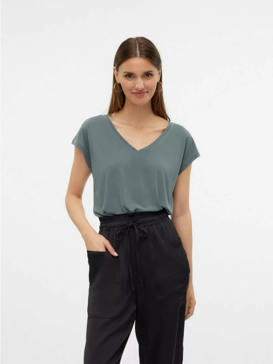 Vero Moda V-Shirt VMFILLI SS V-NECK TEE GA NOOS günstig online kaufen