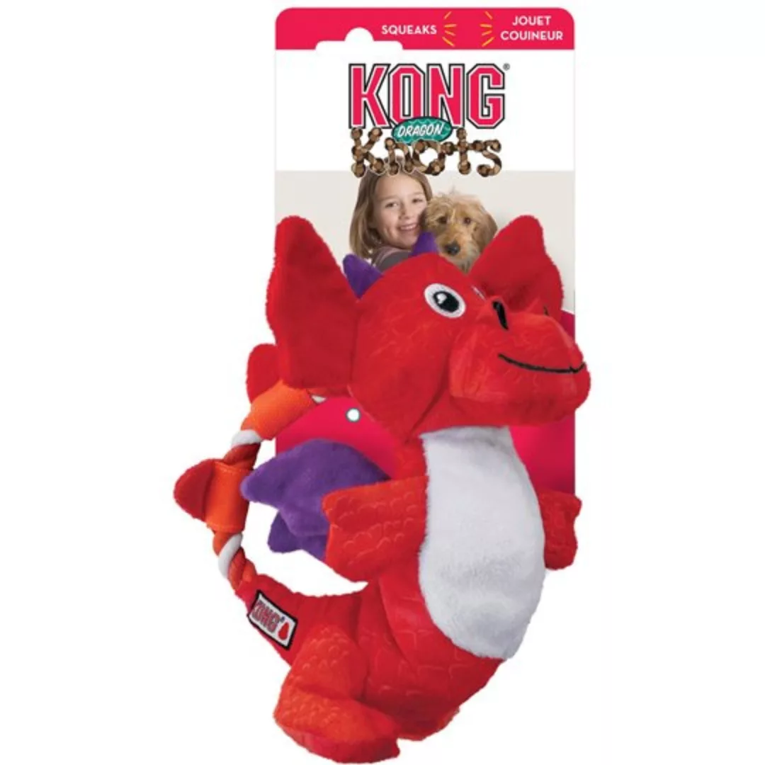 Hundespielzeug Dragon Knots 26,5 X 21,5 Cm Plüsch Rot günstig online kaufen