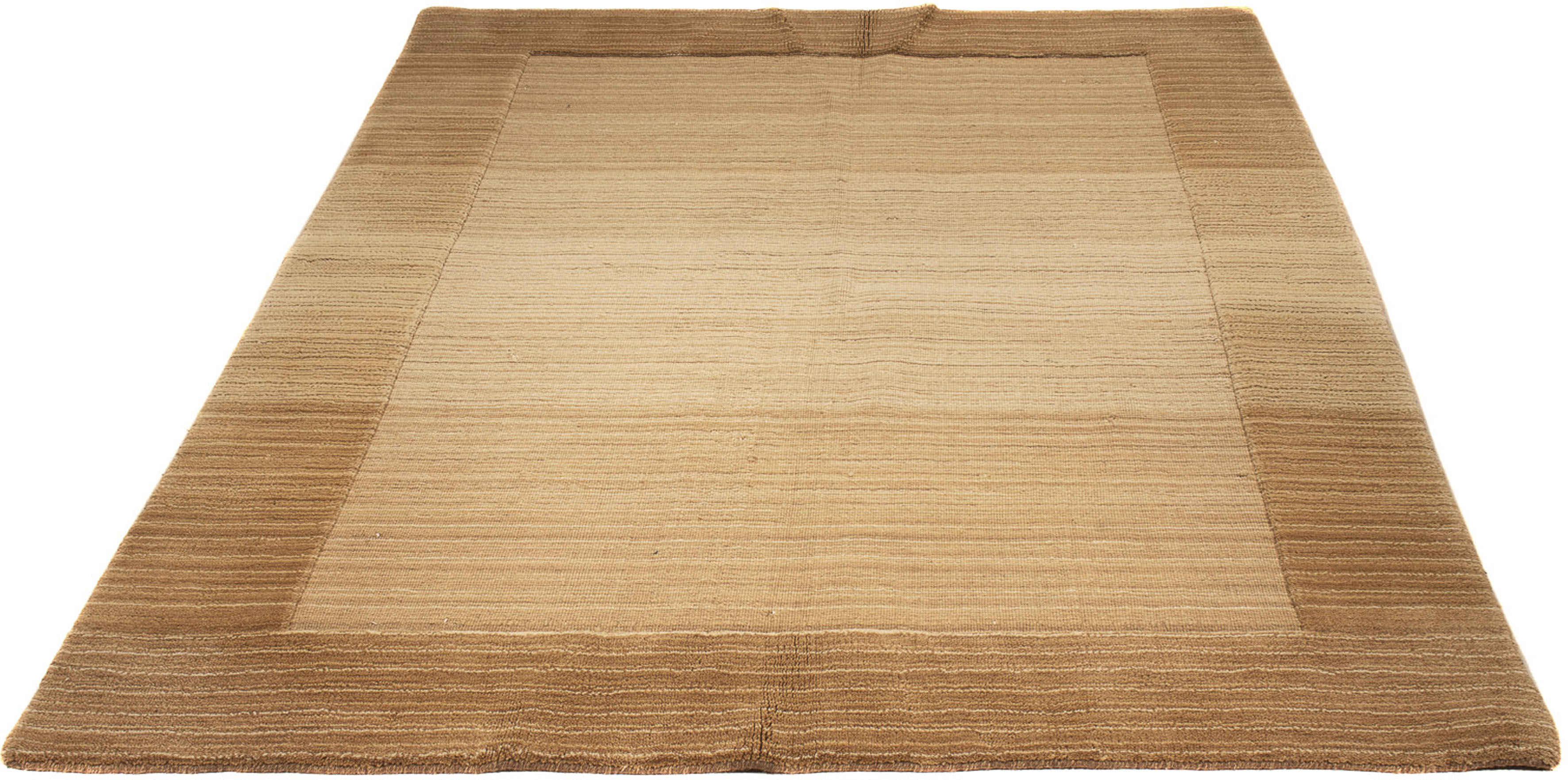 morgenland Wollteppich »Gabbeh - Loribaft Softy - 200 x 140 cm - hellbraun« günstig online kaufen