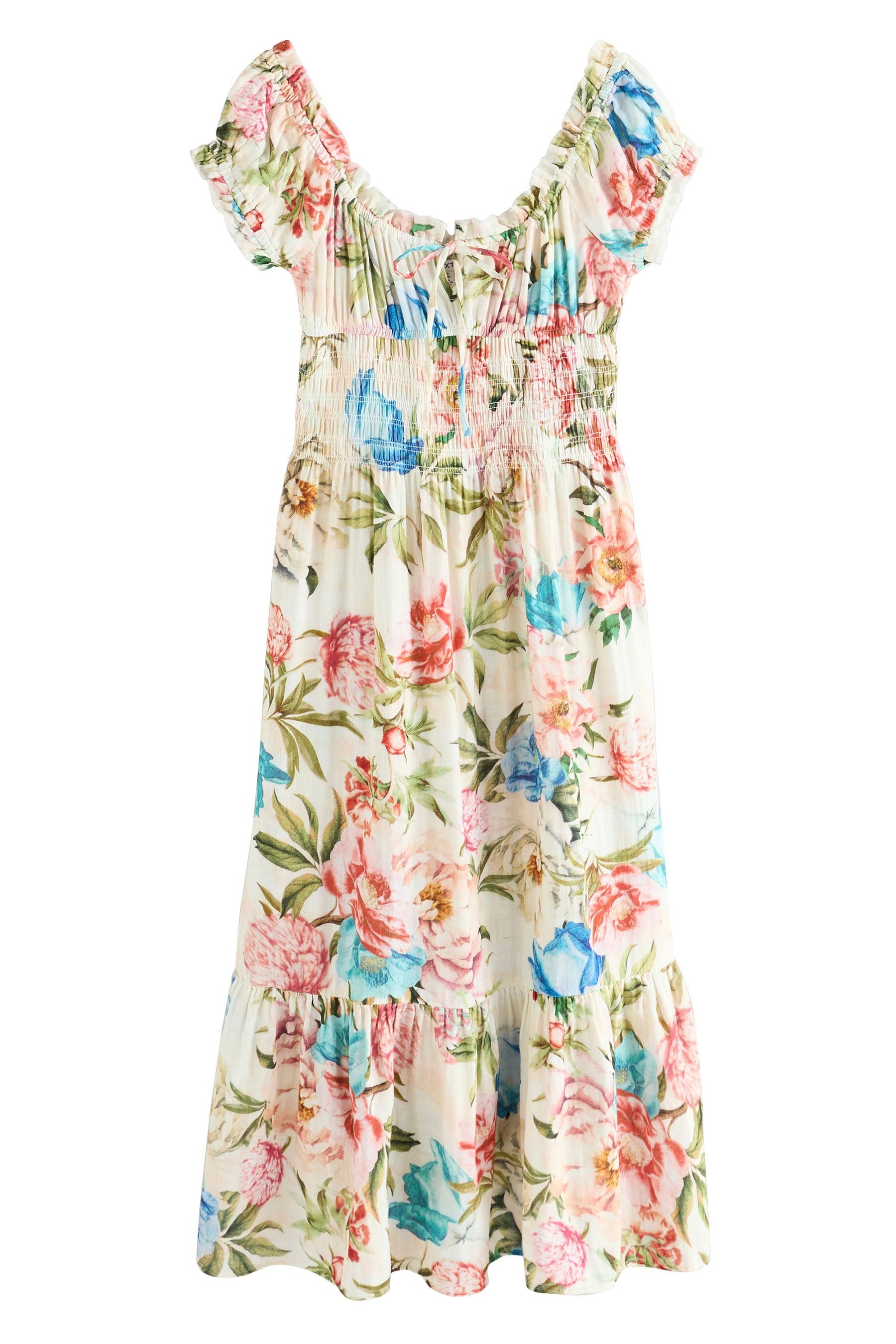 Next Midikleid Midikleid mit Puffärmeln und günstig online kaufen