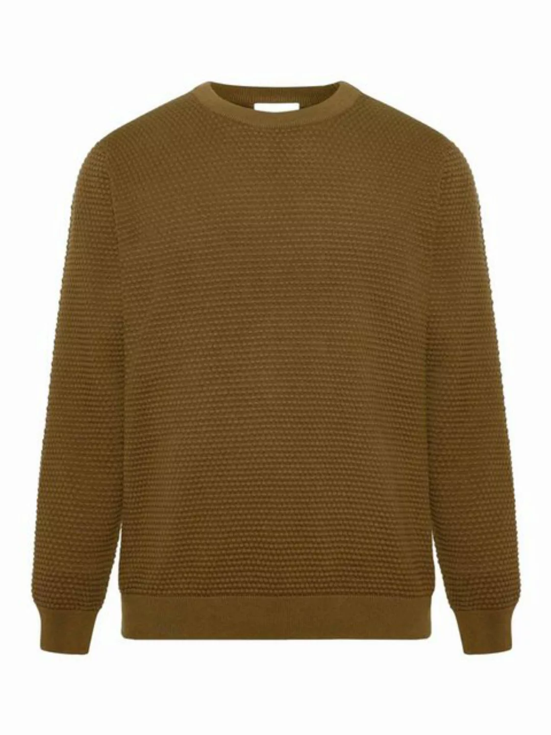 KnowledgeCotton Apparel Strickpullover Vagn Regular Bubble Knit Crew Neck günstig online kaufen