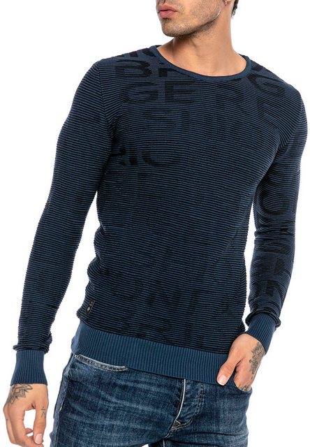 RedBridge Strickpullover mir Rundhalsausschnitt und modischem Design Auffäl günstig online kaufen